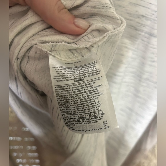 Banana Republic Zipper Detail Space Dye Mini Dress Size 4 - Picture 3 of 5